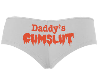 Daddy's Cumslut - White Boyshort