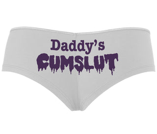 Daddy's Cumslut - White Boyshort
