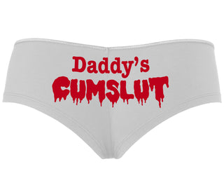 Daddy's Cumslut - White Boyshort