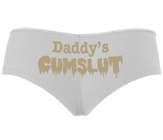 Daddy's Cumslut - White Boyshort