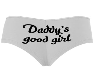 Daddy's Good Girl - White Boyshort