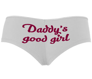 Daddy's Good Girl - White Boyshort