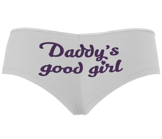Daddy's Good Girl - White Boyshort
