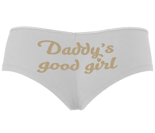 Daddy's Good Girl - White Boyshort