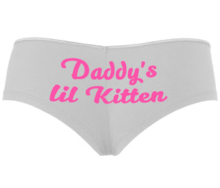 Daddys Little Kitten - White Boyshort