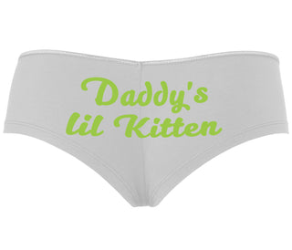 Daddys Little Kitten - White Boyshort