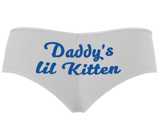 Daddys Little Kitten - White Boyshort