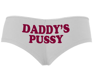Daddy's Pussy - White Boyshort