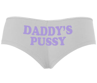 Daddy's Pussy - White Boyshort