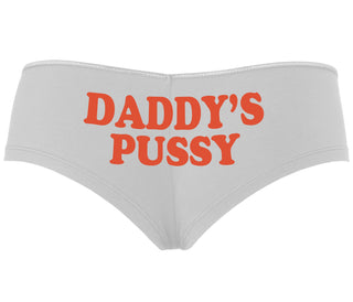 Daddy's Pussy - White Boyshort