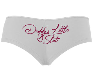 Daddy's Little Slut - White Boyshort