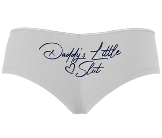 Daddy's Little Slut - White Boyshort