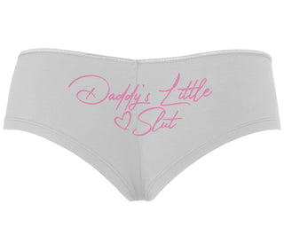 Daddy's Little Slut - White Boyshort
