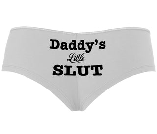 Daddy's Little Slut - White Boyshort
