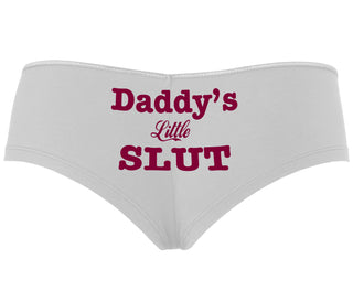 Daddy's Little Slut - White Boyshort