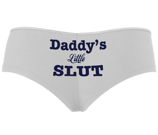 Daddy's Little Slut - White Boyshort