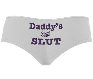 Daddy's Little Slut - White Boyshort