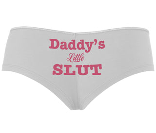 Daddy's Little Slut - White Boyshort