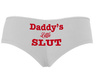Daddy's Little Slut - White Boyshort