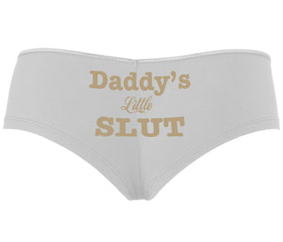 Daddy's Little Slut - White Boyshort