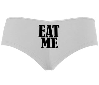Eat Me - White Boyshort