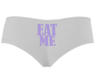 Eat Me - White Boyshort