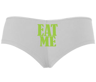 Eat Me - White Boyshort