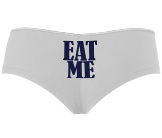 Eat Me - White Boyshort