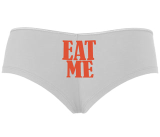 Eat Me - White Boyshort