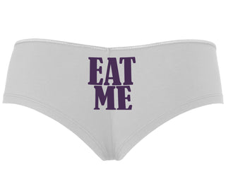 Eat Me - White Boyshort