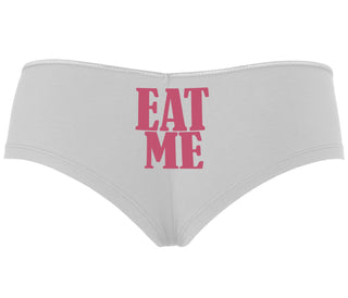 Eat Me - White Boyshort