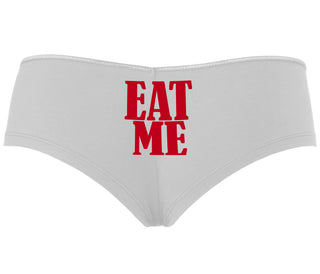 Eat Me - White Boyshort