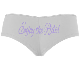 Enjoy The Ride - White Boyshort