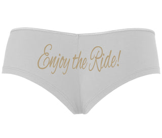 Enjoy The Ride - White Boyshort