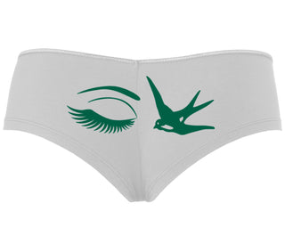 I Swallow - Eye Bird - White Boyshort