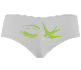 I Swallow - Eye Bird - White Boyshort