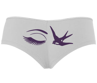 I Swallow - Eye Bird - White Boyshort
