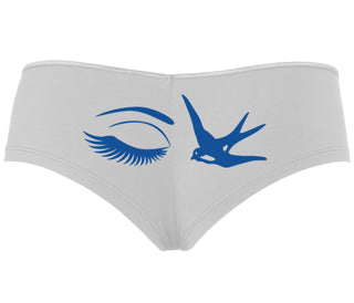 I Swallow - Eye Bird - White Boyshort