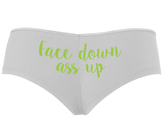 Face Down Ass Up - White Boyshort
