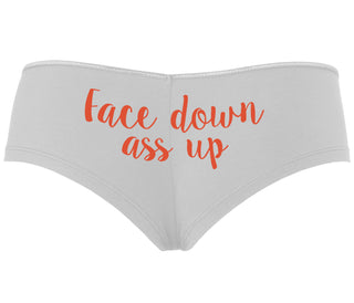 Face Down Ass Up - White Boyshort