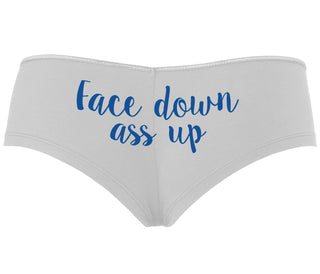 Face Down Ass Up - White Boyshort