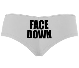 Face Down - White Boyshort