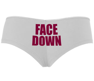 Face Down - White Boyshort