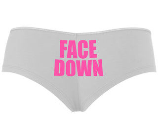 Face Down - White Boyshort