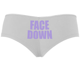 Face Down - White Boyshort