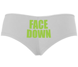 Face Down - White Boyshort