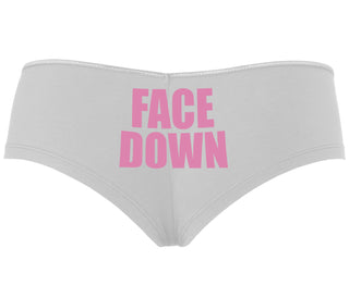 Face Down - White Boyshort