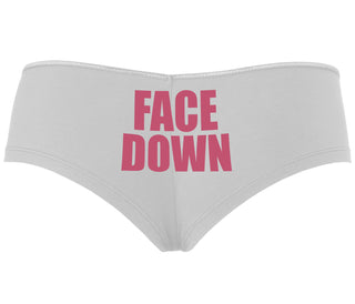 Face Down - White Boyshort