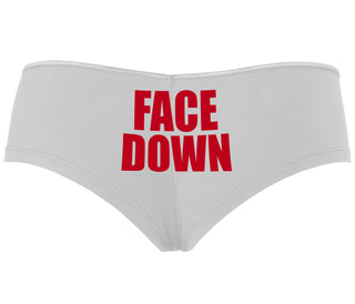 Face Down - White Boyshort