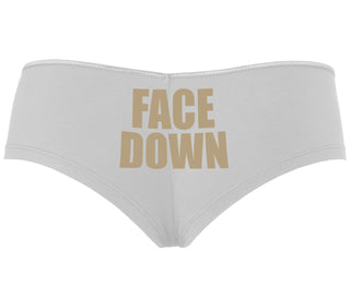 Face Down - White Boyshort
